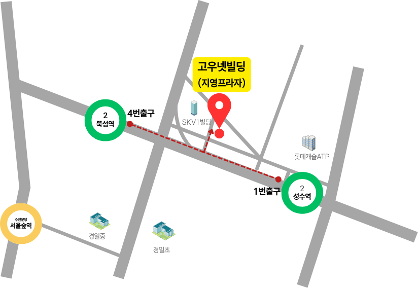 고우넷빌딩 약도